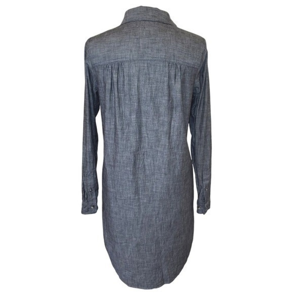 The North Face Chambray Gray Long Sleeve Cotton Gorpcore Shirt Dress Small - Picture 4 of 7